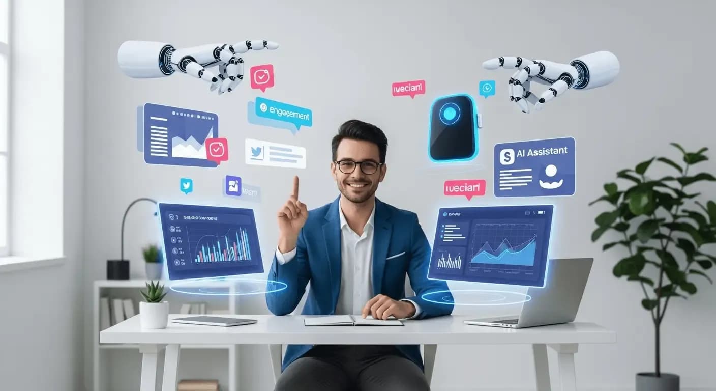 How Small Businesses Save 20+ Hours Weekly with AI Social Media Tools (2025)